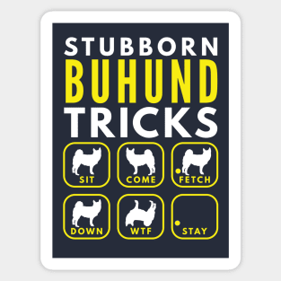 Stubborn Buhund Tricks - Dog Training Sticker